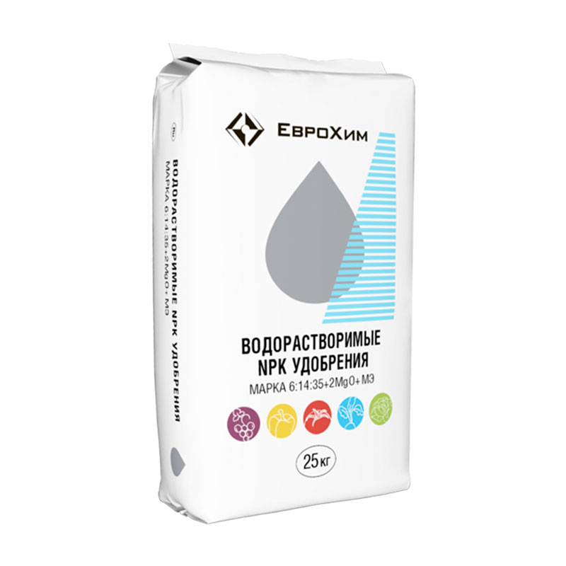 ЕВРОХИМ (6-14-35) Водорастворимое удобрение 25кг