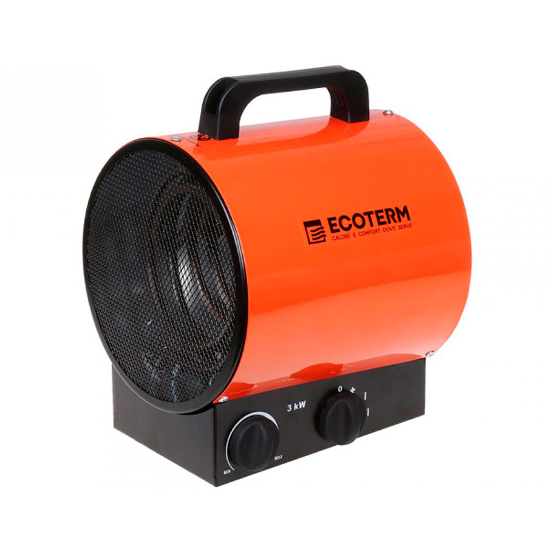 Нагреватель воздуха Ecoterm ЕHR-03/1Е (пушка,3 кВт, 220В термостат)