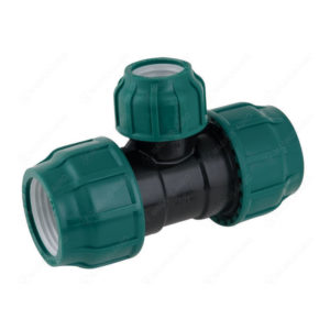 Тройник ПНД переходной 63х40х63 компрессионный