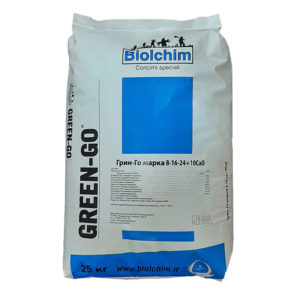 ГРИН-ГО 8-16-24+Ca (Green-Go) водорстворимое удобрение, 25кг