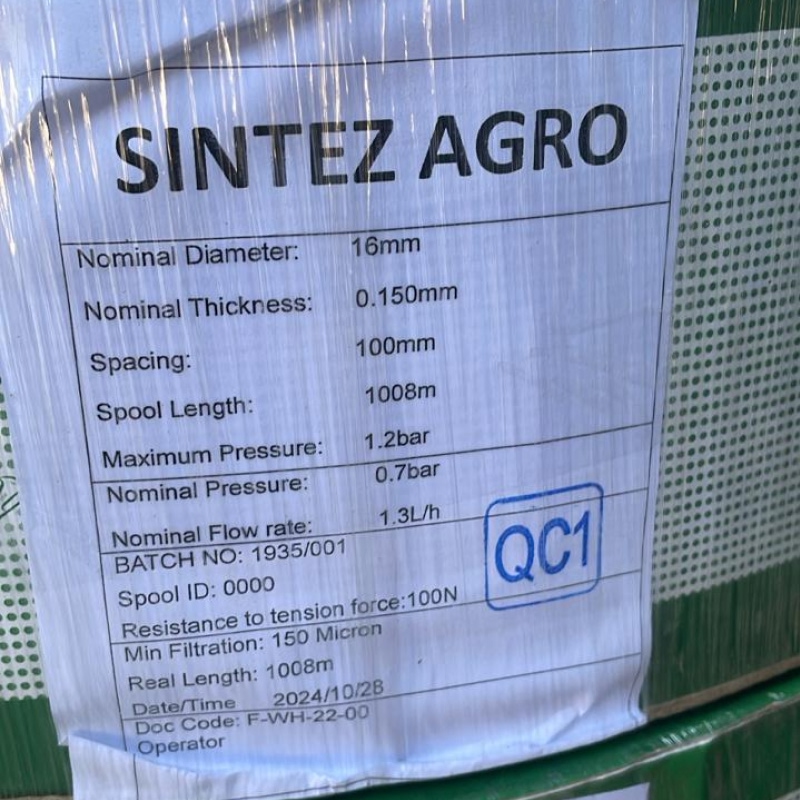 Капельная лента 10см Sintez Agro 6mils 1000м — изображение 4